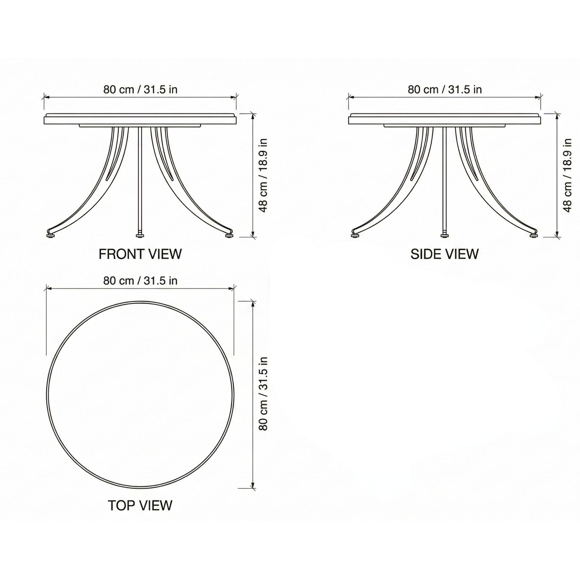 Kennasaw Coffee Table dimensions
