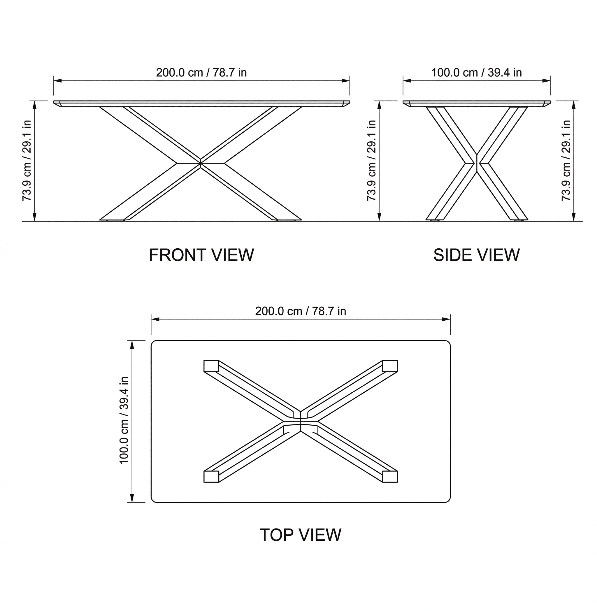 Laurel Marble Dining Table dimensions