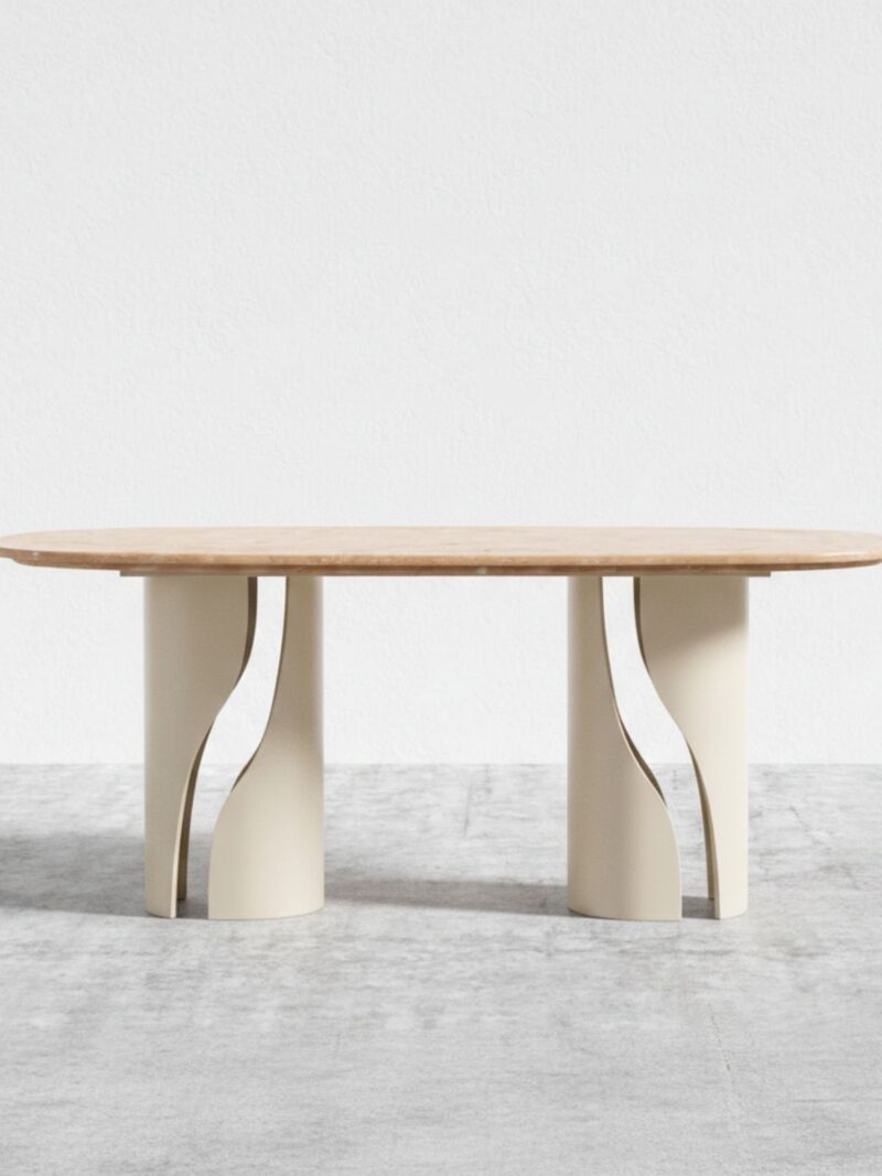 Travertine Marble Dining Table