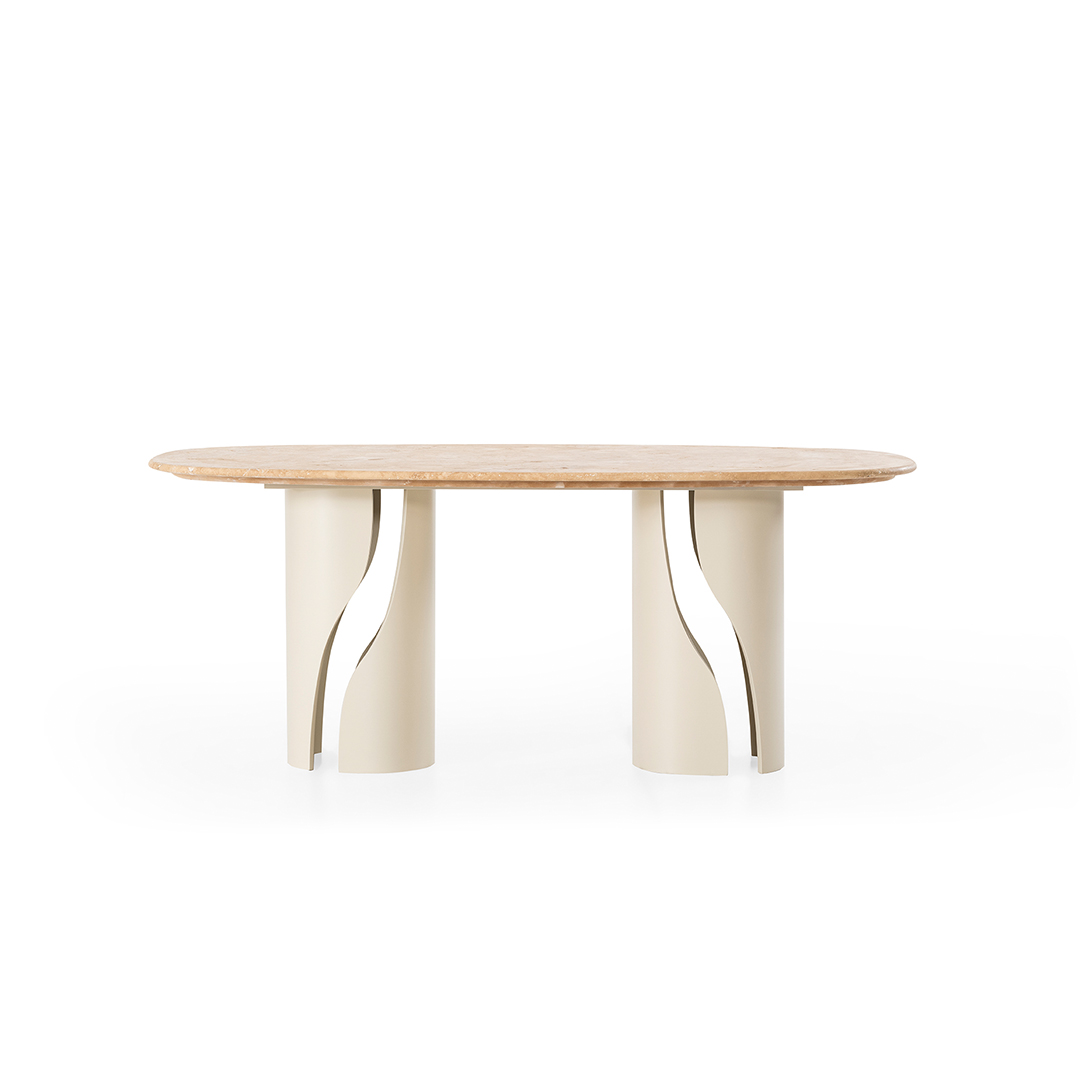 Travertine Marble Dining Table