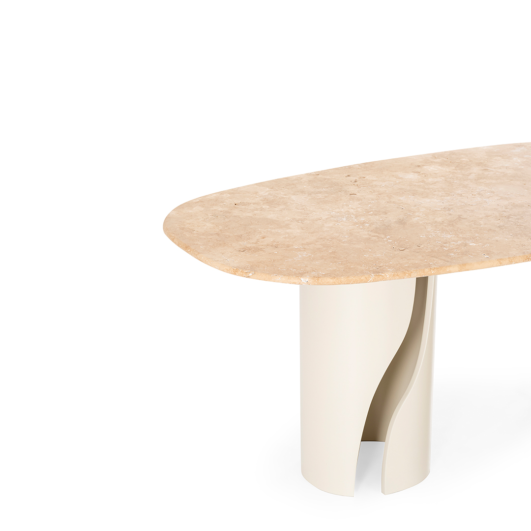 Travertine Marble Dining Table