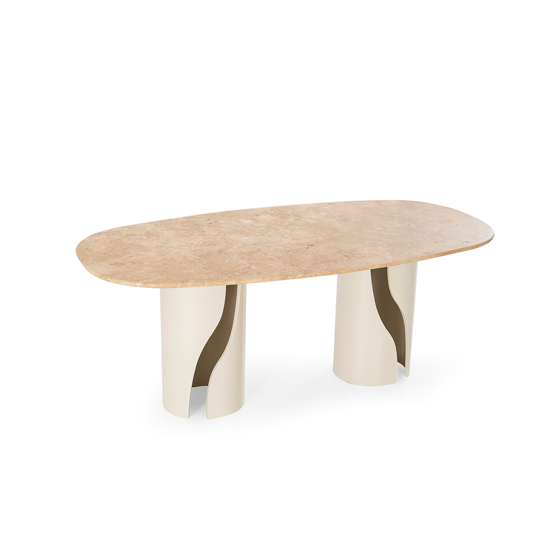Travertine Marble Dining Table