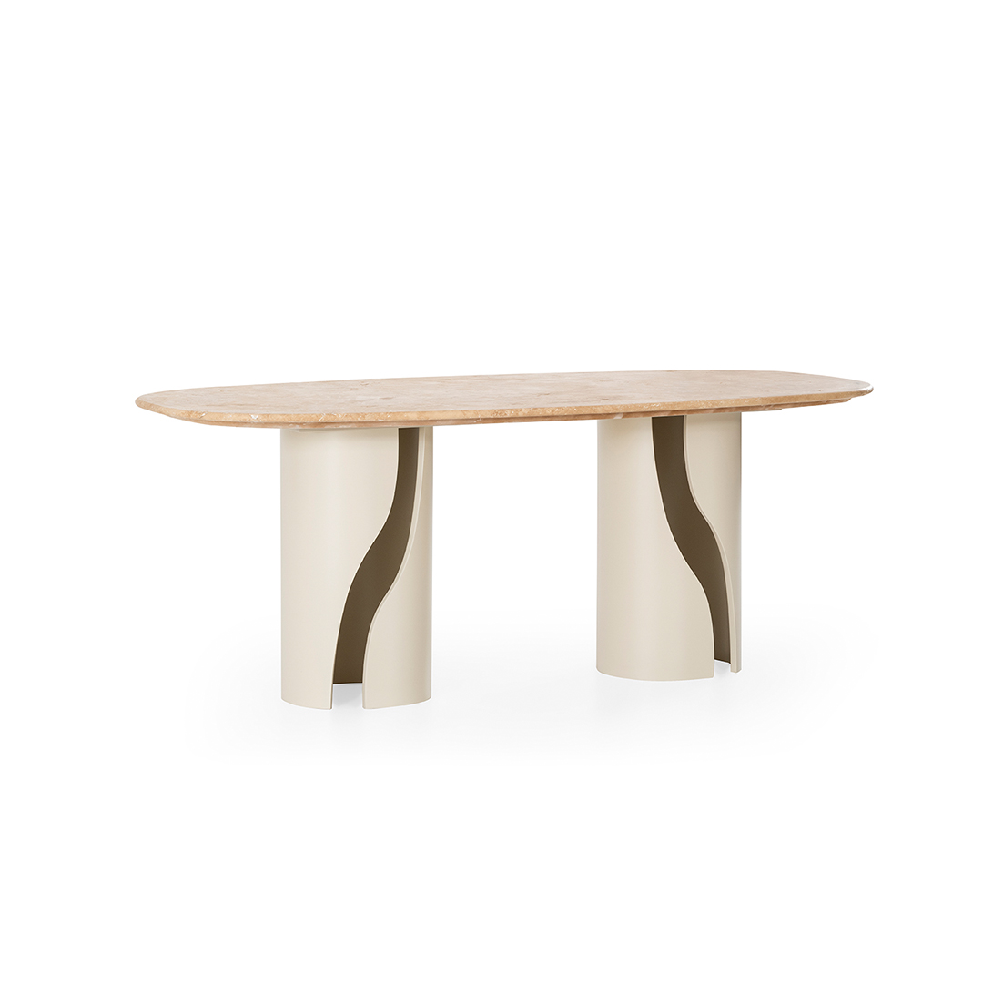 Travertine Marble Dining Table