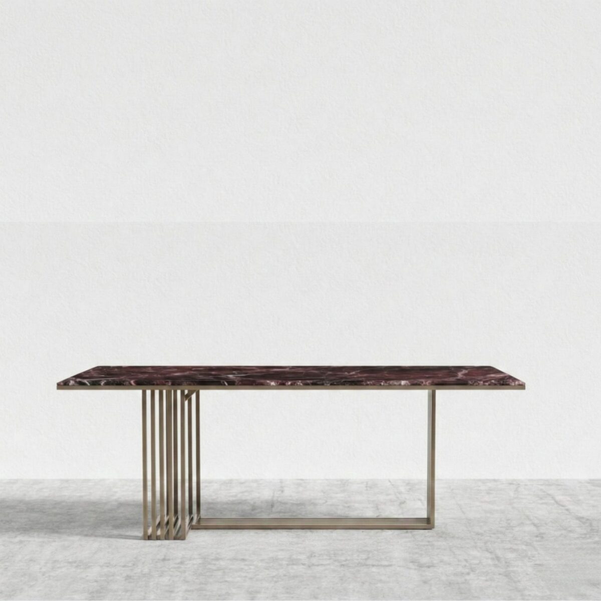 Crimson Marble Dining Table