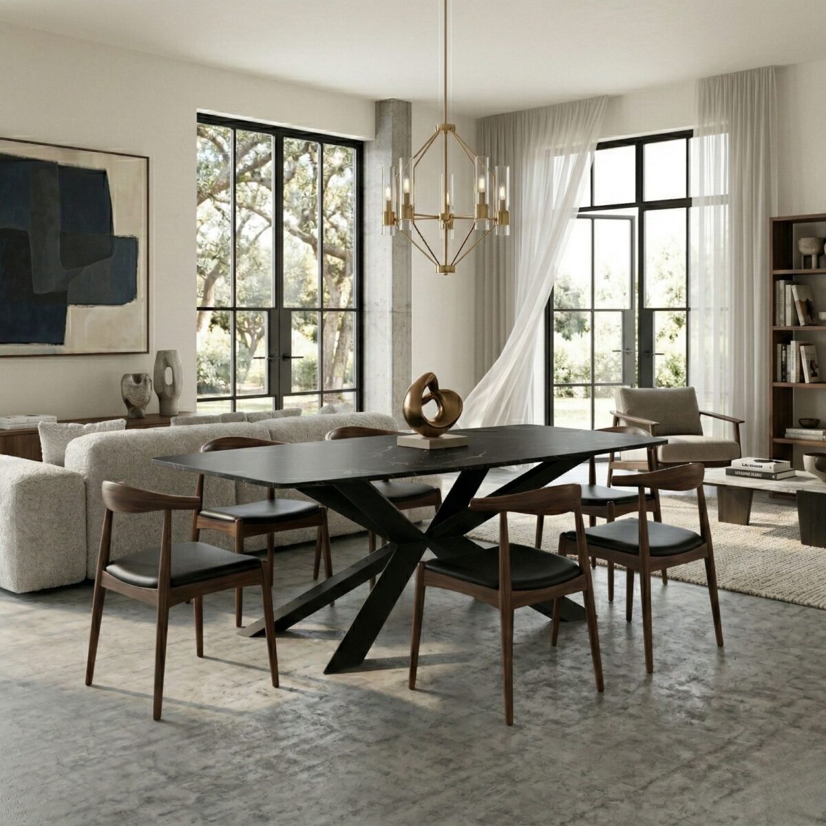 Laurel Marble Dining Table
