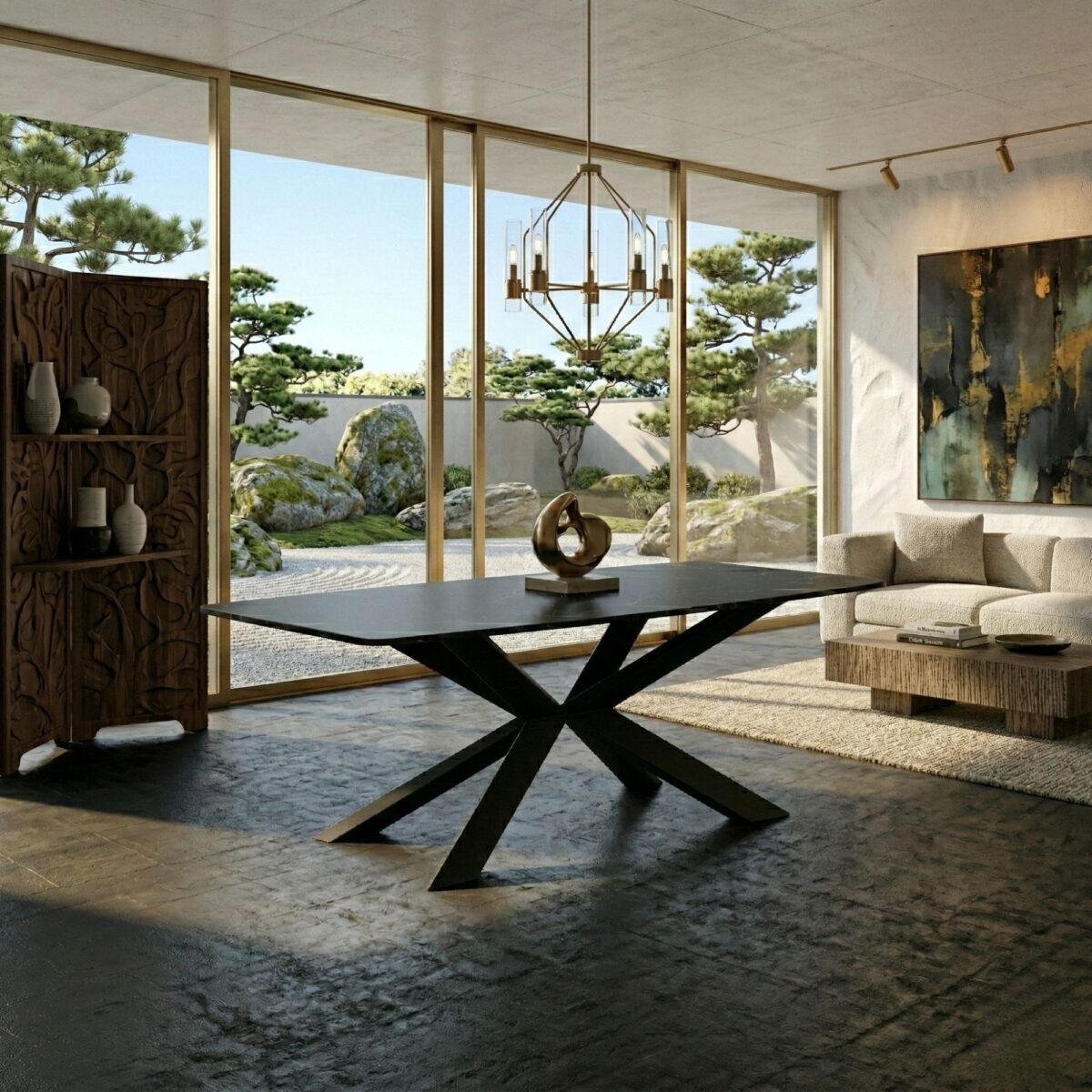 Laurel Marble Dining Table