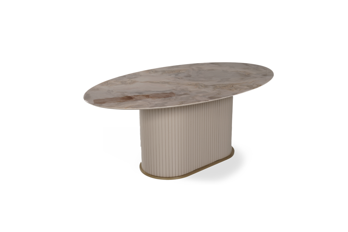Blush Ellipse Dining Table