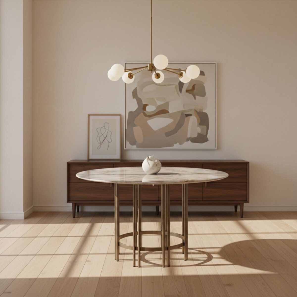 Blush Round Dining Table