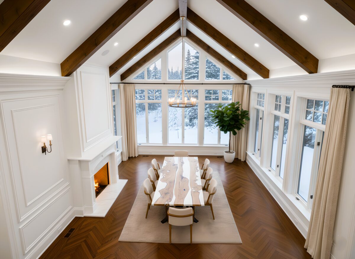 Alpine Frost Epoxy Dining Table