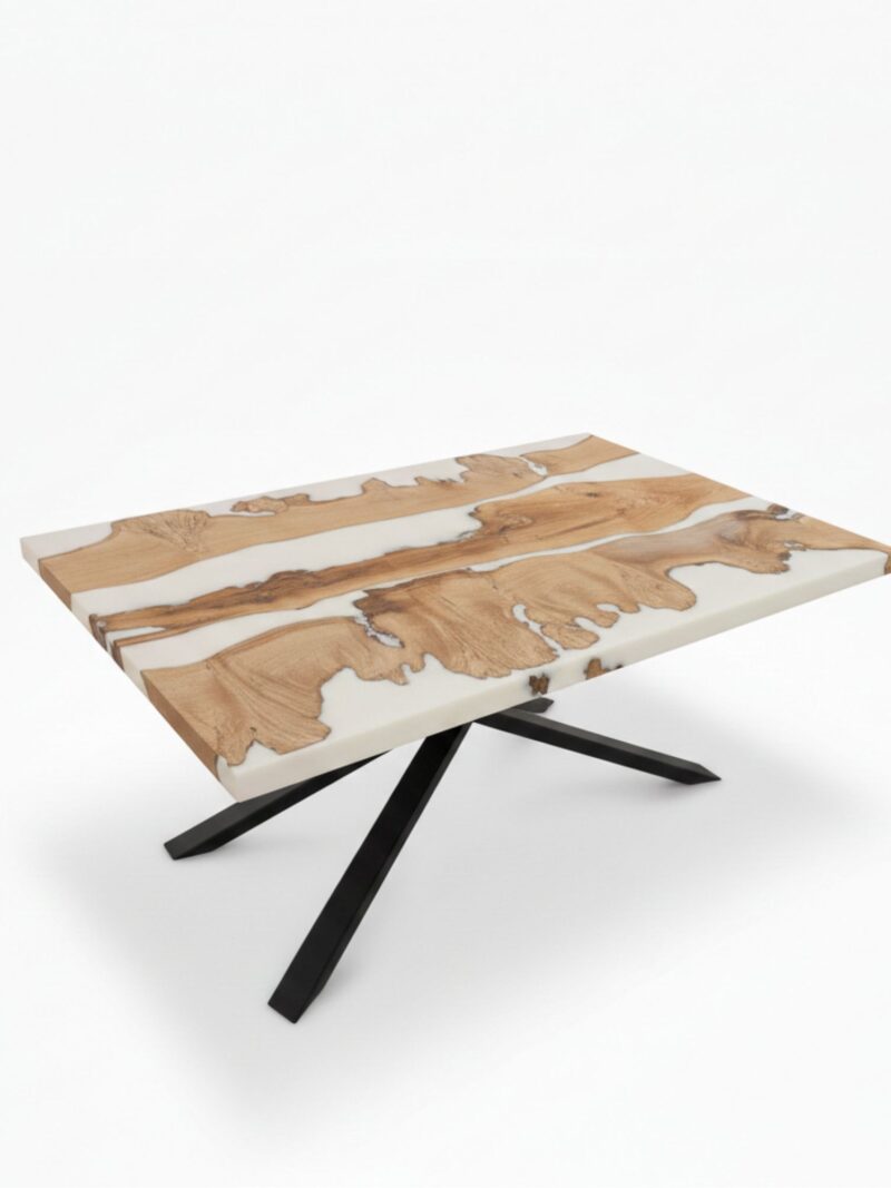 Alpine Frost Epoxy Dining Table