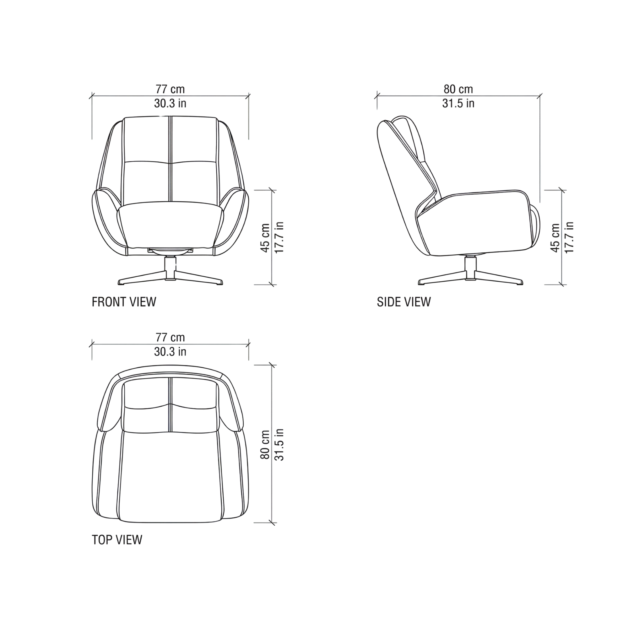 Premium Sofa dimensions