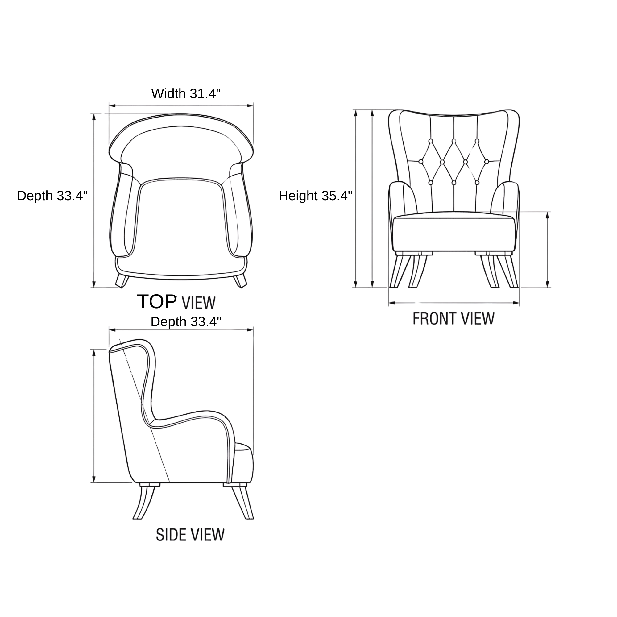 Alabama Bed Sofa dimensions