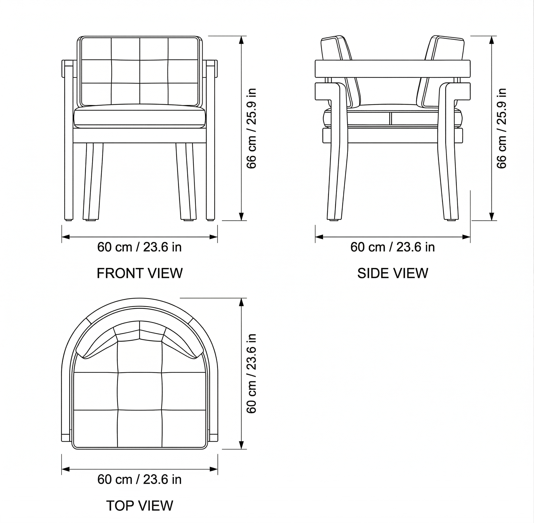 Austin Outdoor Dining Set dimensions