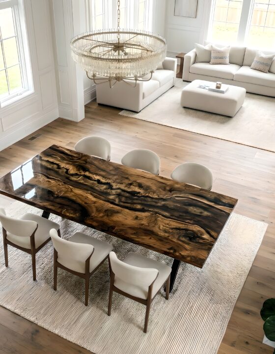 Handcrafted Epoxy Table
